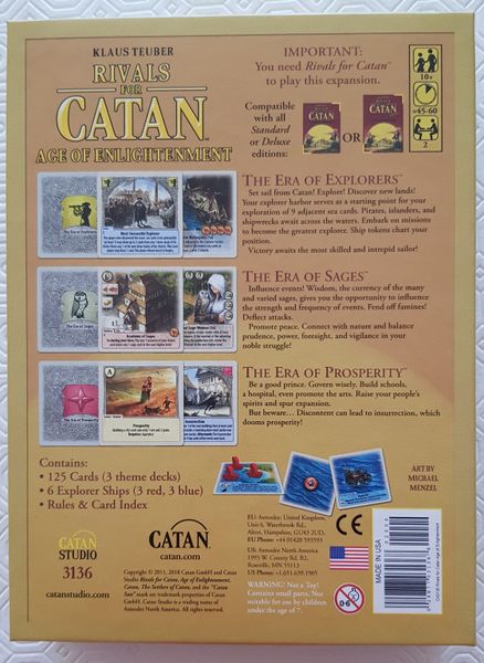 Rivals For Catan: Age Of Enlightenment Expansion - Good Games