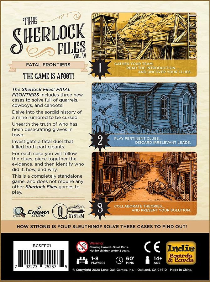 The Sherlock Files Volume 4 Fatal Frontiers - Good Games