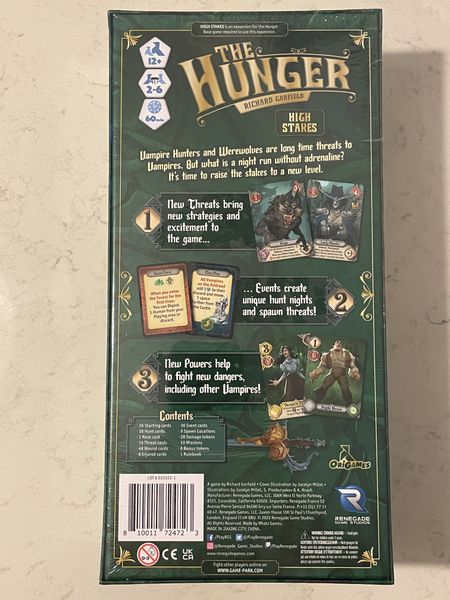 The Hunger: High Stakes Expansion - Good Games
