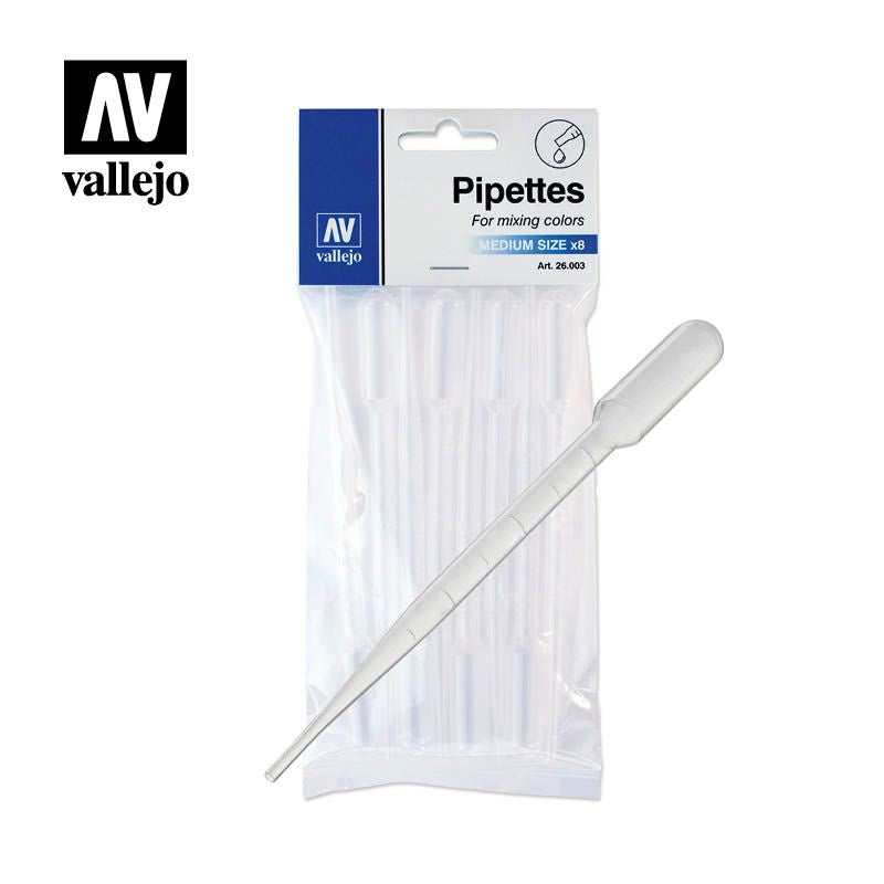 Vallejo Accessories - Pipettes Medium Size 8x3ml - Good Games