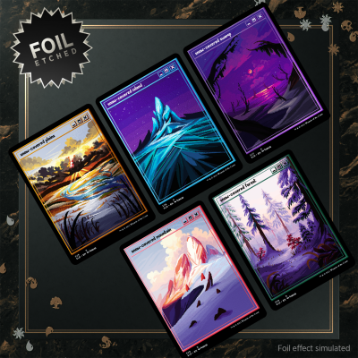 Magic: The Gathering - Secret Lair Drop - PixelSnowLands - Foil Etched