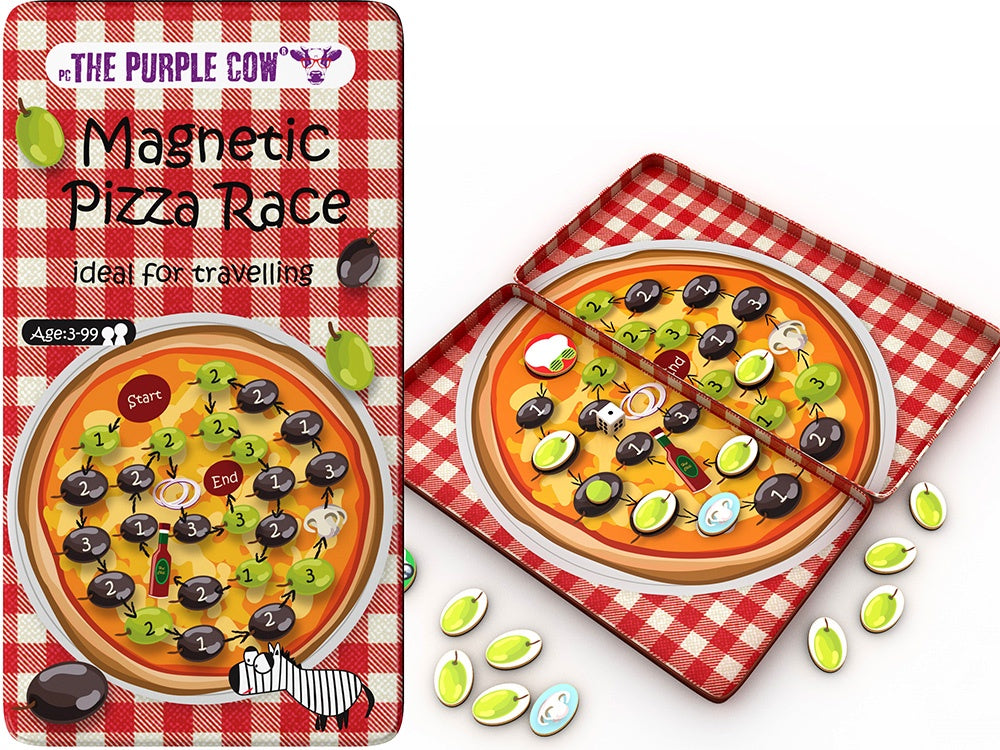 Magnetic Travel Tin - Pizza Race - Good Games
