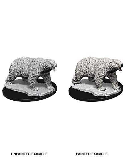Wizkids Deep Cuts Unpainted Miniatures Polar Bear - Good Games
