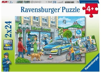 Ravensburger - Police at Work - 2x24 Piece Jigsaw - Good Games
