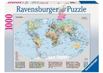 Ravensburger - Political World Map - 1000 Piece Jigsaw - Good Games