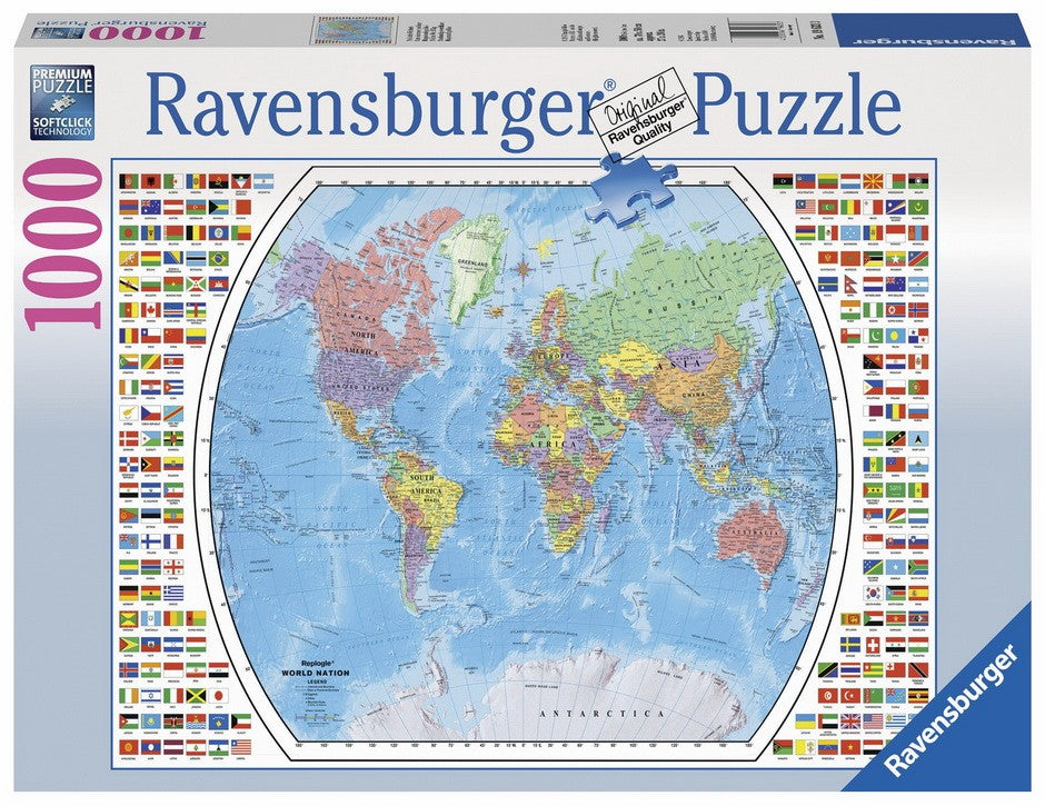 Ravensburger - Political World Map 2016 - 1000 Piece Jigsaw - Good Games