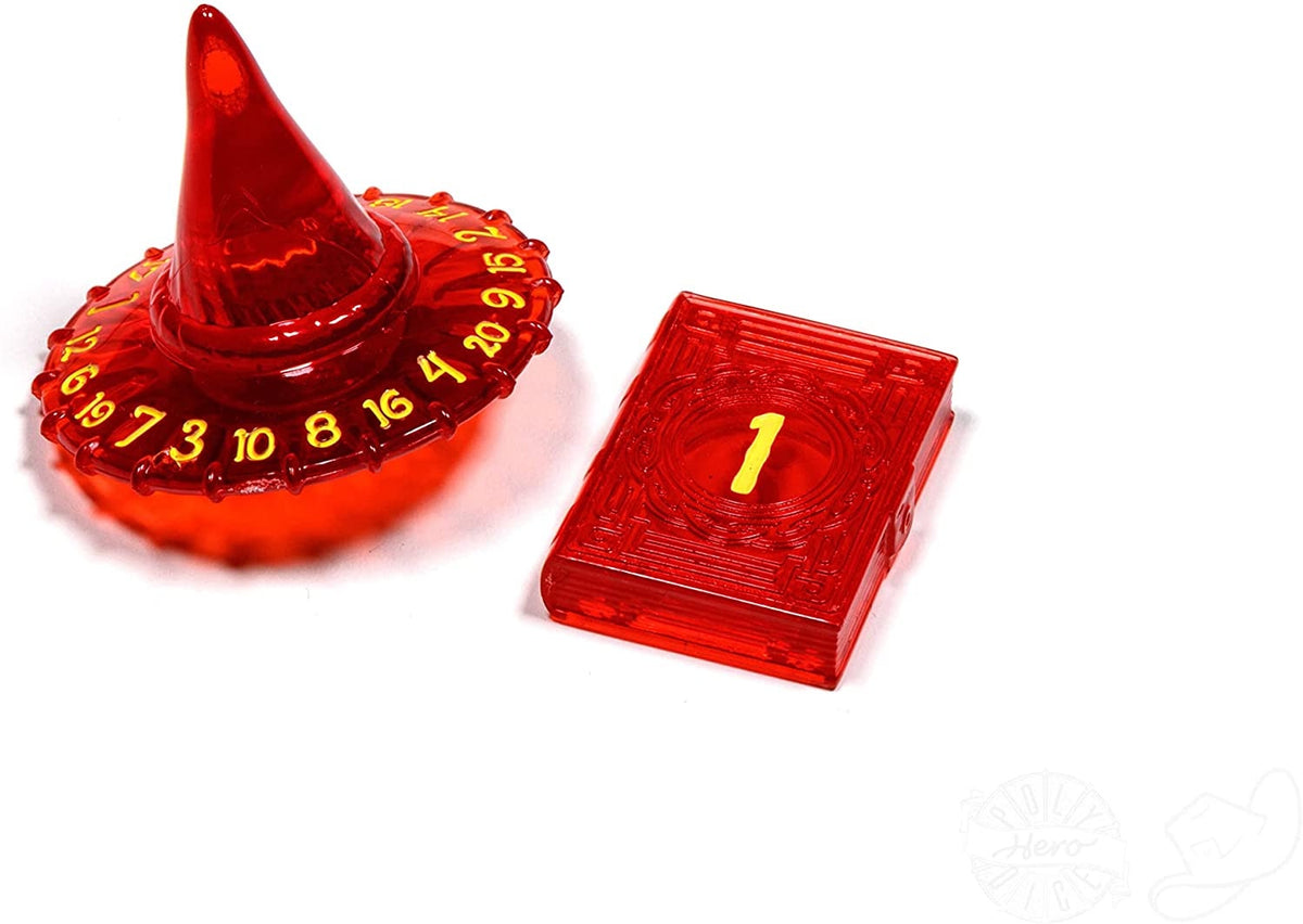 PolyHero Wizard d20 Wizard Hat and d2 Spellbook in Dragonfire - Good Games