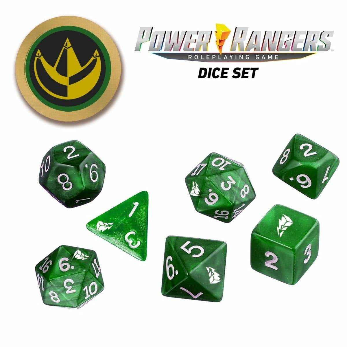 Power Rangers RPG Green Dice Set - Good Games