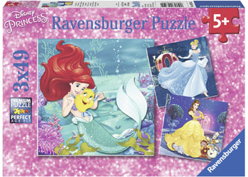 Ravensburger - Disney Princesses Adventure - 3x49 Piece Jigsaw - Good Games