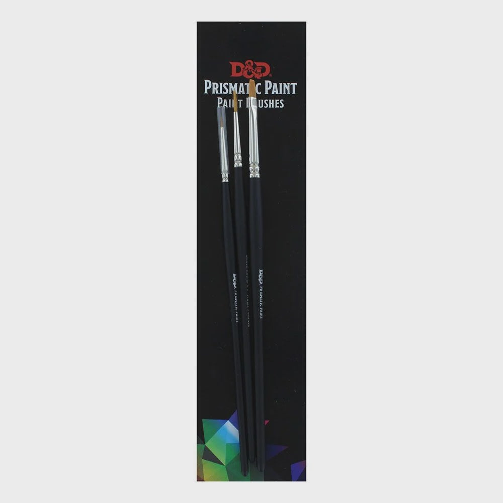 Dungeons &amp; Dragons Prismatic Paint Brushes 3-Brush Set