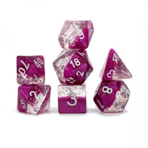 Gatekeeper Halfsies Dice - Glitter Edition - Wine - Good Games