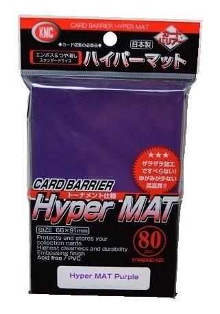 KMC - Hyper Mat Standard Sleeves (80) - Purple - Good Games