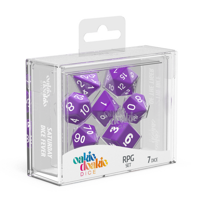 Oakie Doakie Dice - RPG Set Solid Purple (7) - Good Games