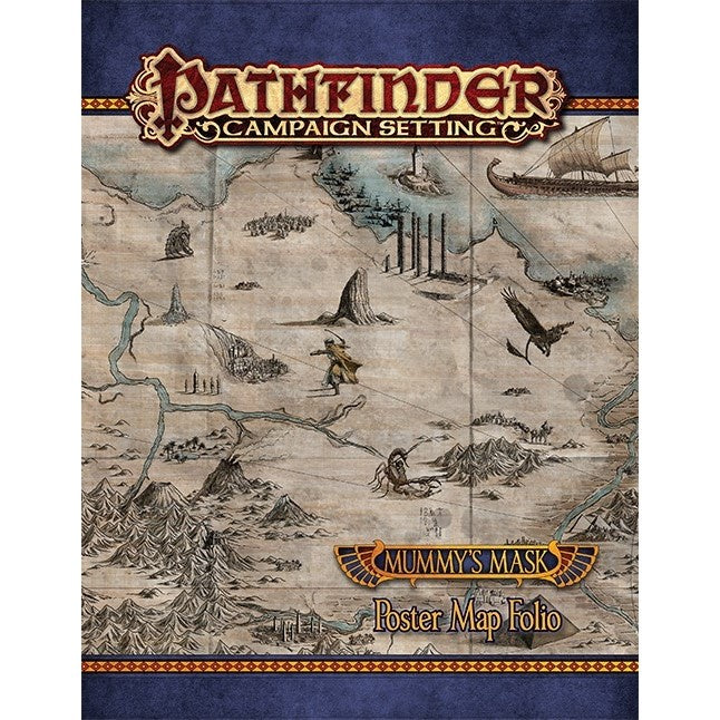 Pathfinder First Edition Mummys Mask Map Folio (Preorder) - Good Games