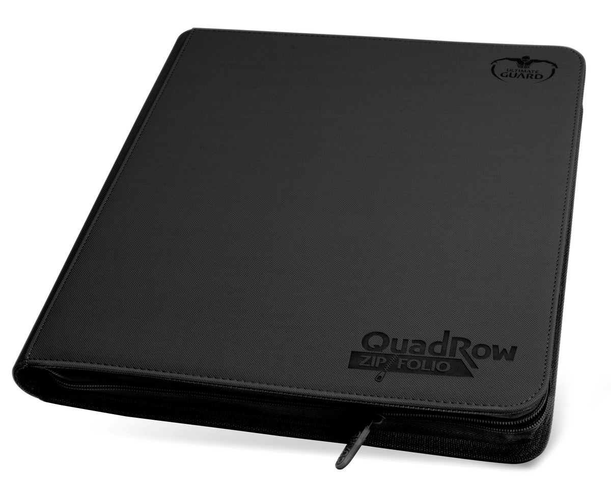 Ultimate Guard 12-Pocket Quadrow Zipfolio Xenoskin Black