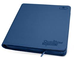 Ultimate Guard 12-Pocket Quadrow Zipfolio Xenoskin Dark Blue