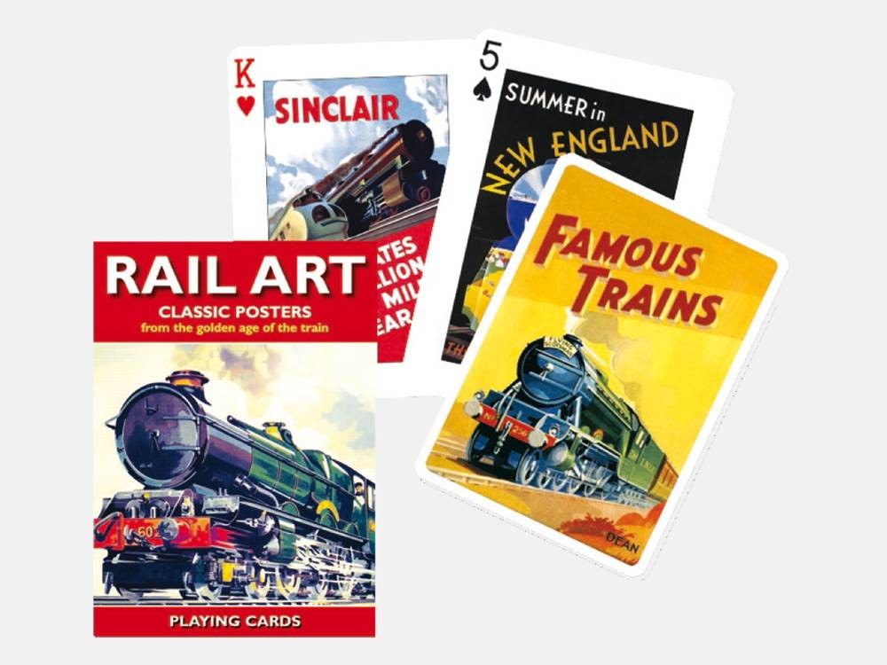 Rail Art: Poker Cards Piatnik Playing Cards