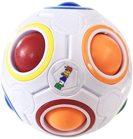 Rubiks Rainbow Ball (White)