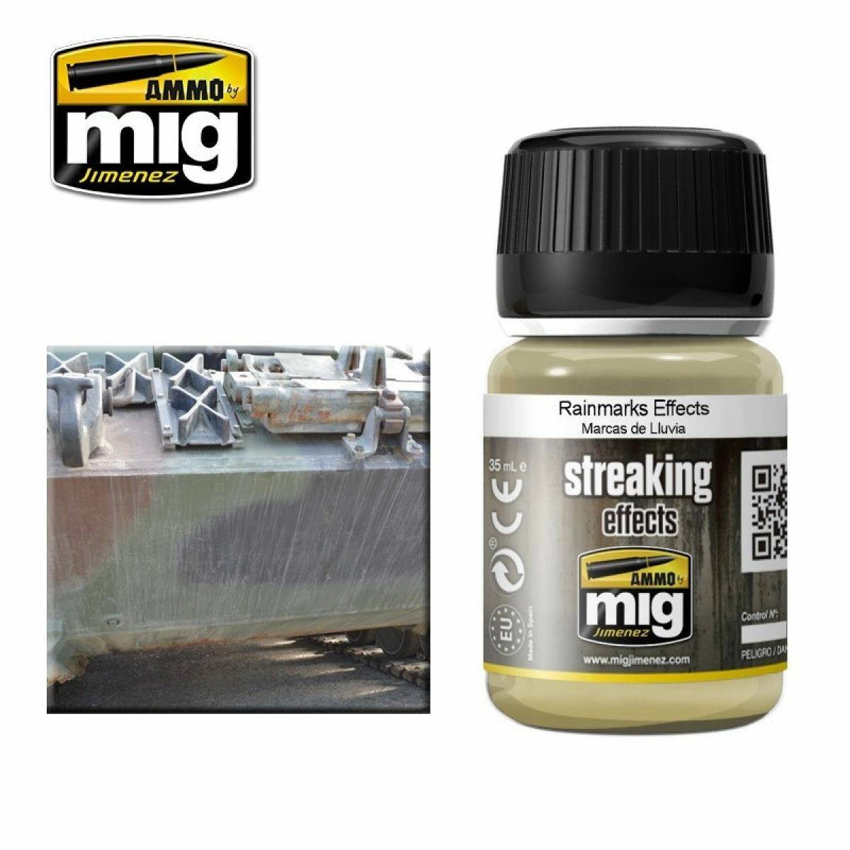 Ammo by MIG Enamel Streaking Effects Rainmarks Effects 35ml - Good Games