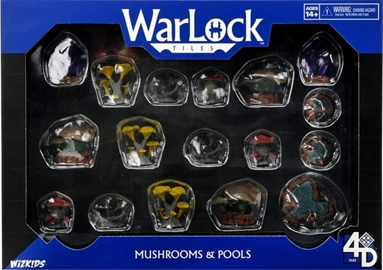 WarLock Tiles Caverns Accessory Mushrooms &amp; Pools