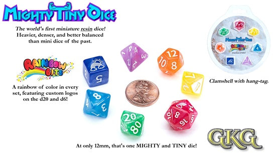 Gatekeeper Mighty Tiny Dice - Rainbow Bits - Good Games