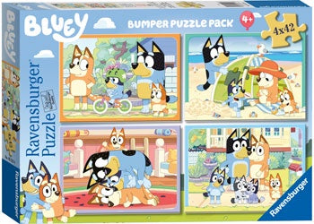 Ravensburger - Bluey Gotta Be Done! 4x42 Piece Jigsaw - Good Games