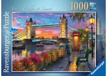 Ravensburger - Tower Bridge at Sunset - 1000 Piece Jigsaw - Good Games