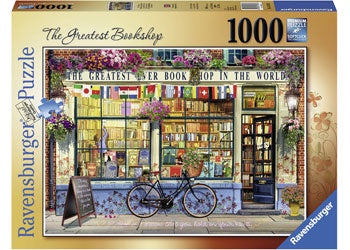 Ravensburger - The Greatest Bookshop 1000 Piece Jigsaw - Good Games