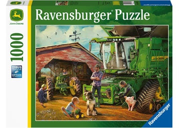 Ravensburger - John Deere Then &amp; Now 1000 Piece Jigsaw - Good Games