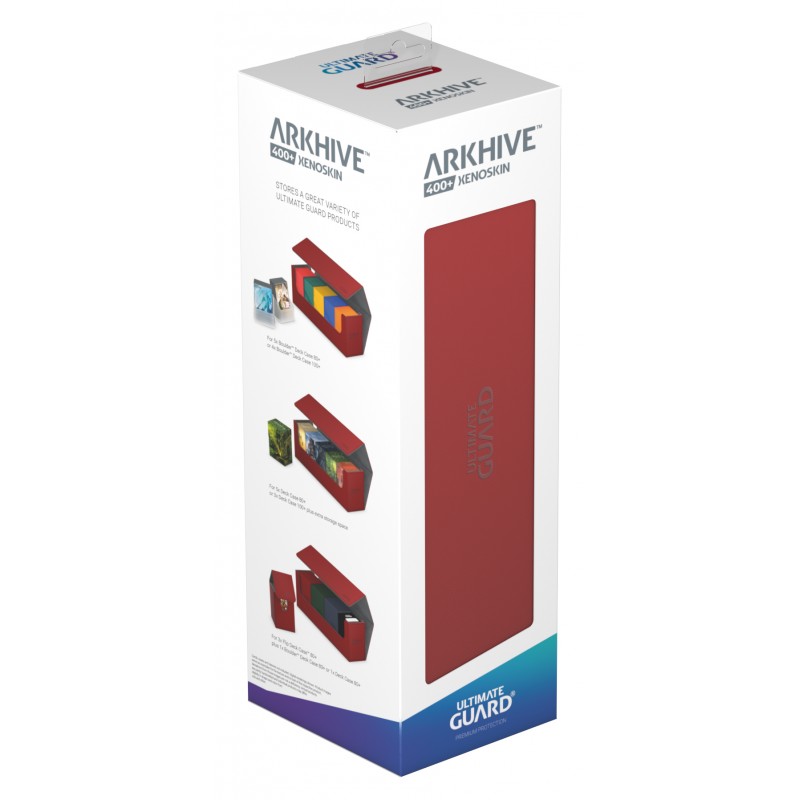 Ultimate Guard - Arkhive Flip Case 400+ Standard Size Xenoskin Red - Good Games
