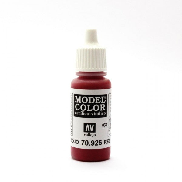 Vallejo Model Colour - Red 17ml Acrylic Paint (AV70926) - Good Games