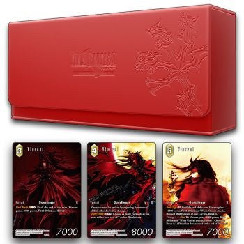 Final Fantasy CG Limited Edition Vincent Red Triple Deck Case - Good Games