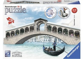 Ravensburger - Venice Rialto Bridge - 216 Piece 3D Jigsaw