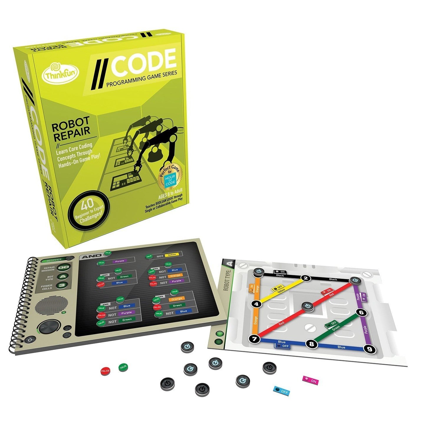 ThinkFun - //CODE: Robot Repair Game - Good Games