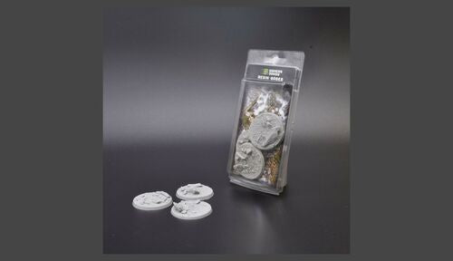 Gamers Grass: Bases: Rocky Fields Resin Bases (Round 50mm (x3)) - Good Games