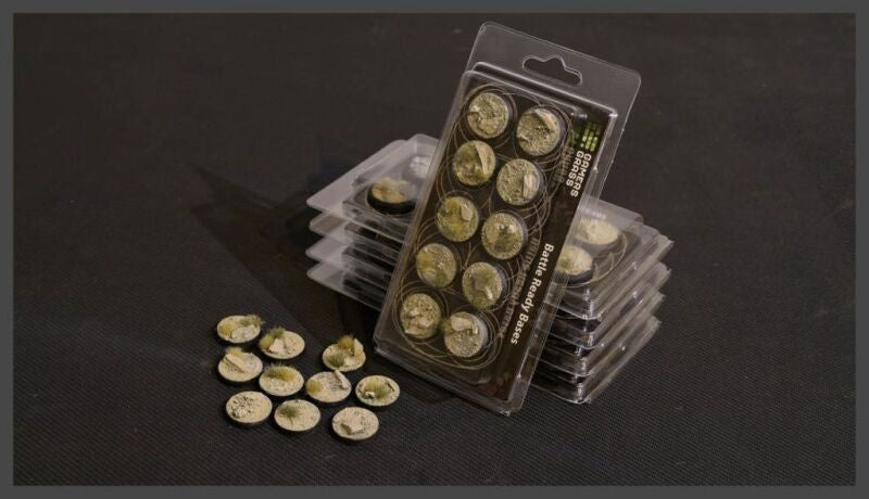 Gamer Grass Bases: Arid Steppe ( round 25mm (x10)) - Good Games
