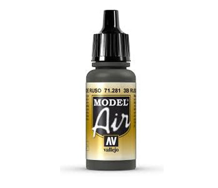 Vallejo Model Air - 3B Russian Green 17ml Acrylic Paint (AV71281) - Good Games