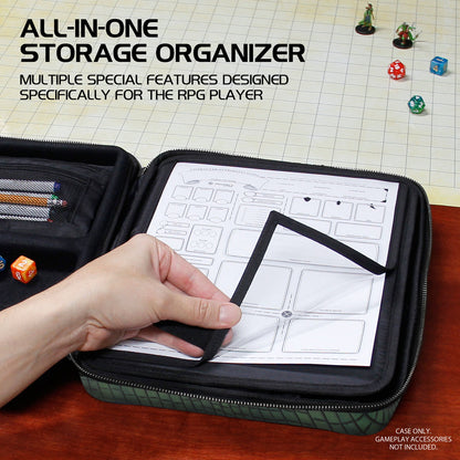 ENHANCE Tabletop RPGs RPG Organizer Case Collectors Edition (Blue) - Good Games