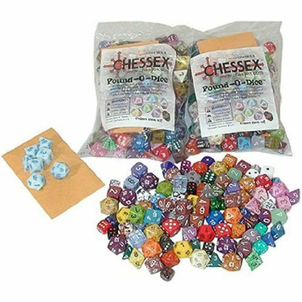 Chessex - Pound O Dice - Assorted (Approx 80-100) (CHX001lb) - Good Games