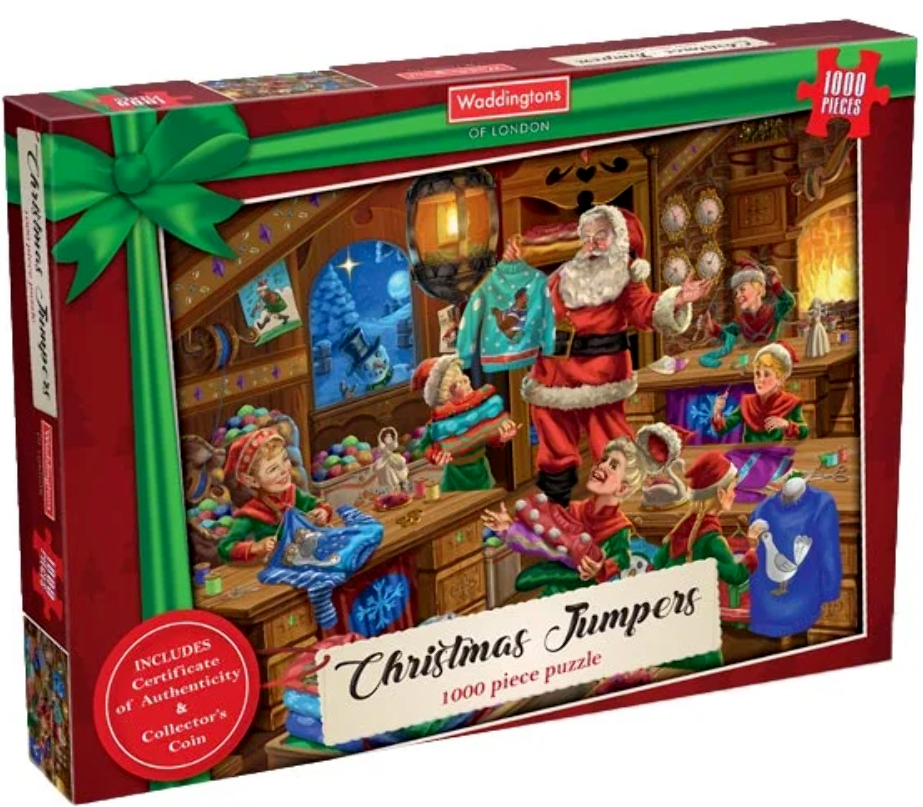 Waddingtons Christmas Jumpers 1000 Piece Puzzle - Good Games