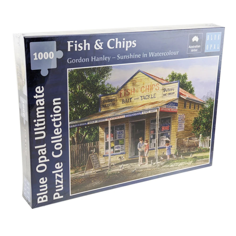 Blue Opal - Hanley: Fish and Chips 1000 Piece Jigsaw - Good Games