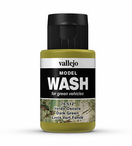 Vallejo Model Wash - Dark Green 35ml Acrylic Paint (AV76512) - Good Games