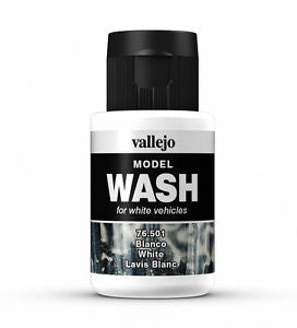 Vallejo Model Wash – White 35ml Acrylic Paint (AV76501) - Good Games