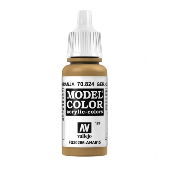 Vallejo Model Colour - German Cam Orange Ochre 17ml Acrylic Paint (AV70824) - Good Games