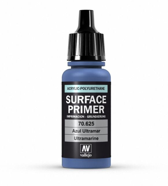 Vallejo Surface Primer 17ml Acrylic Paint - Ultramarine 70625 - Good Games