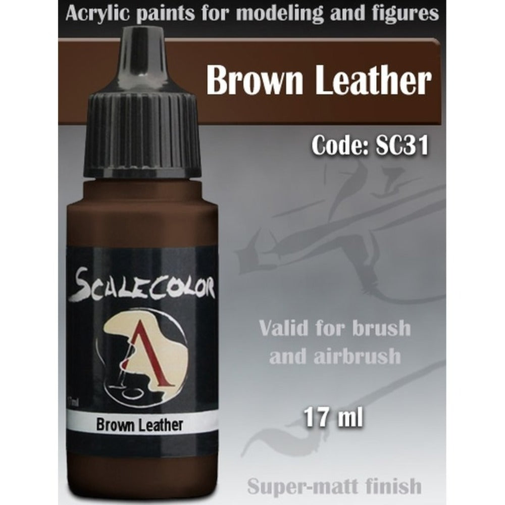 Scale 75 - Scalecolor Brown Leather (17 ml) SC-31 Acrylic Paint - Good Games