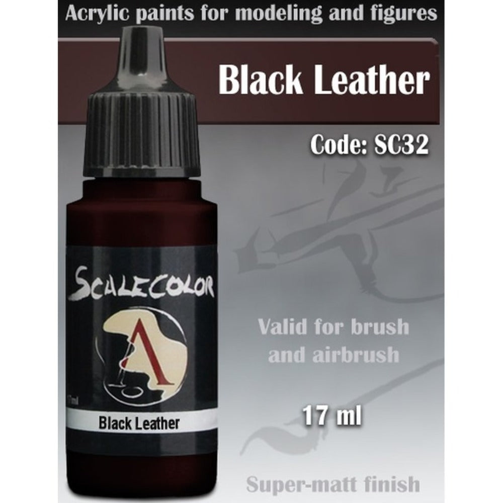 Scale 75 - Scalecolor Black Leather (17 ml) SC-32 Acrylic Paint - Good Games