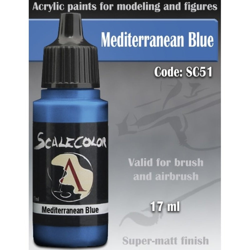 Scale 75 - Scalecolor Mediterranean Blue (17 ml) SC-51 Acrylic Paint - Good Games