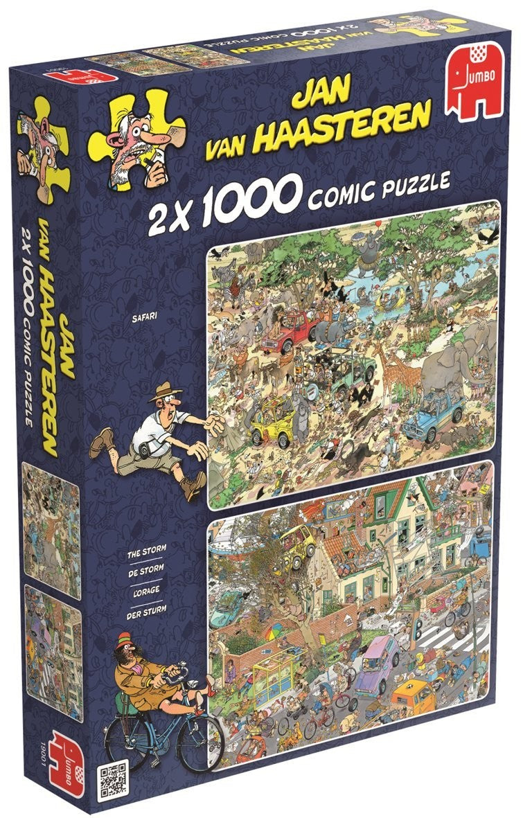 Jan Van Haasteren - Safari And Storm 2x1000 Piece Jigsaw