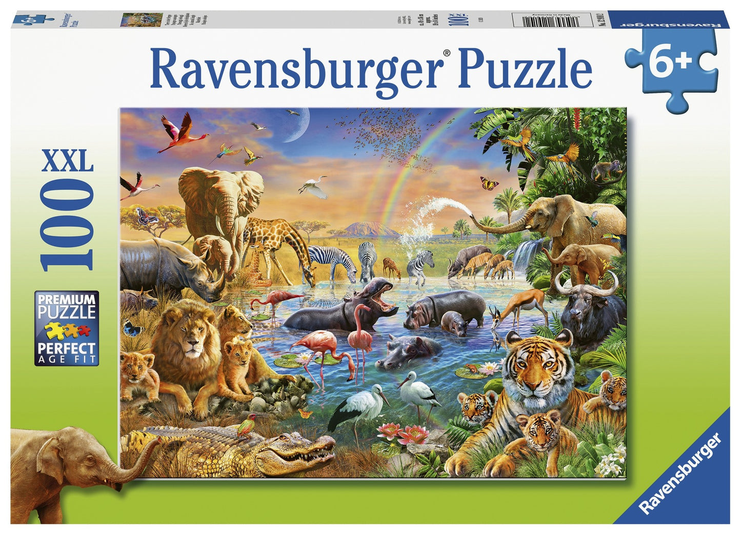 Ravensburger - Savannah Jungle Waterhole - 100 Piece Jigsaw - Good Games